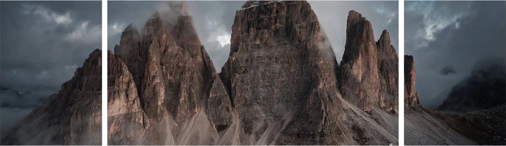 Obraz - Trzy Zęby, Włoskie Dolomity (170x50 cm)