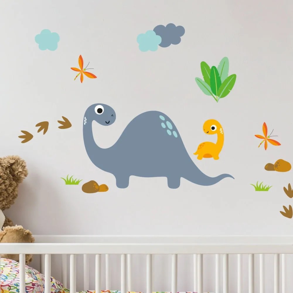 Zestaw naklejek dziecięcych Ambiance Cute Dinosaurus Stickers