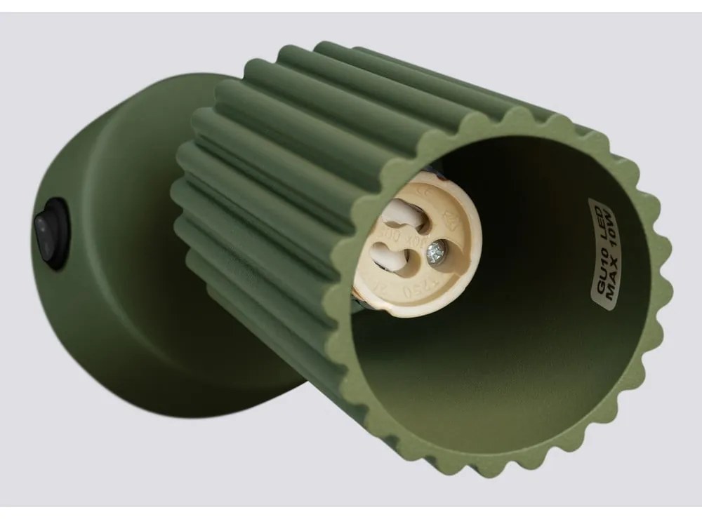 Zielona lampa punktowa 8x16 cm Gleam – Sollux