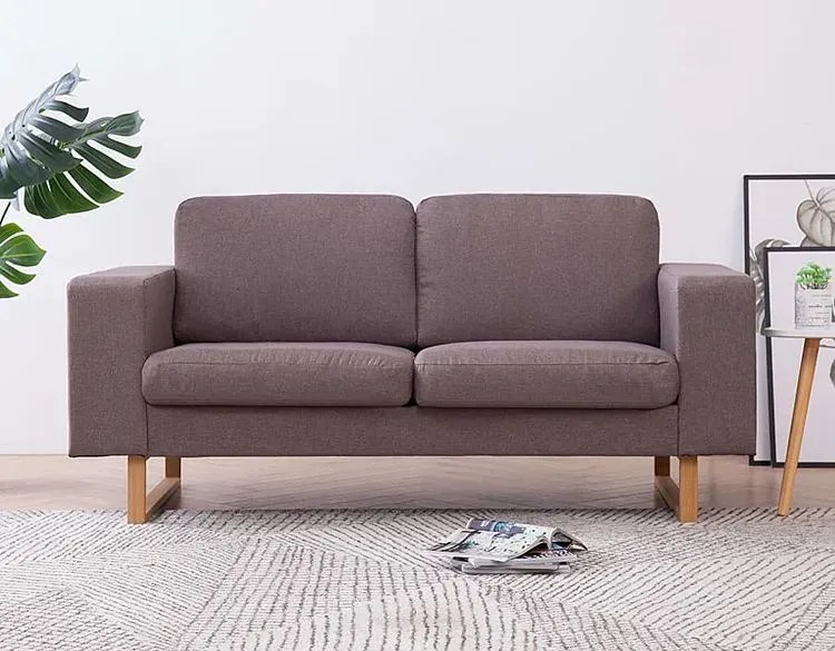 Elegancka dwuosobowa sofa- taupe P3-R81