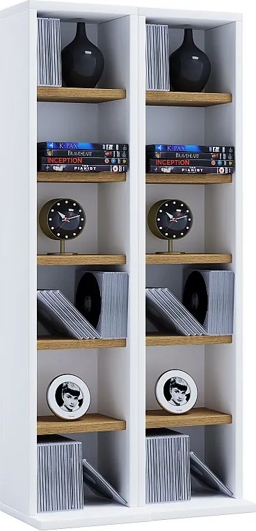 Drewno CD DVD Stand Shelf Cabinet Milano