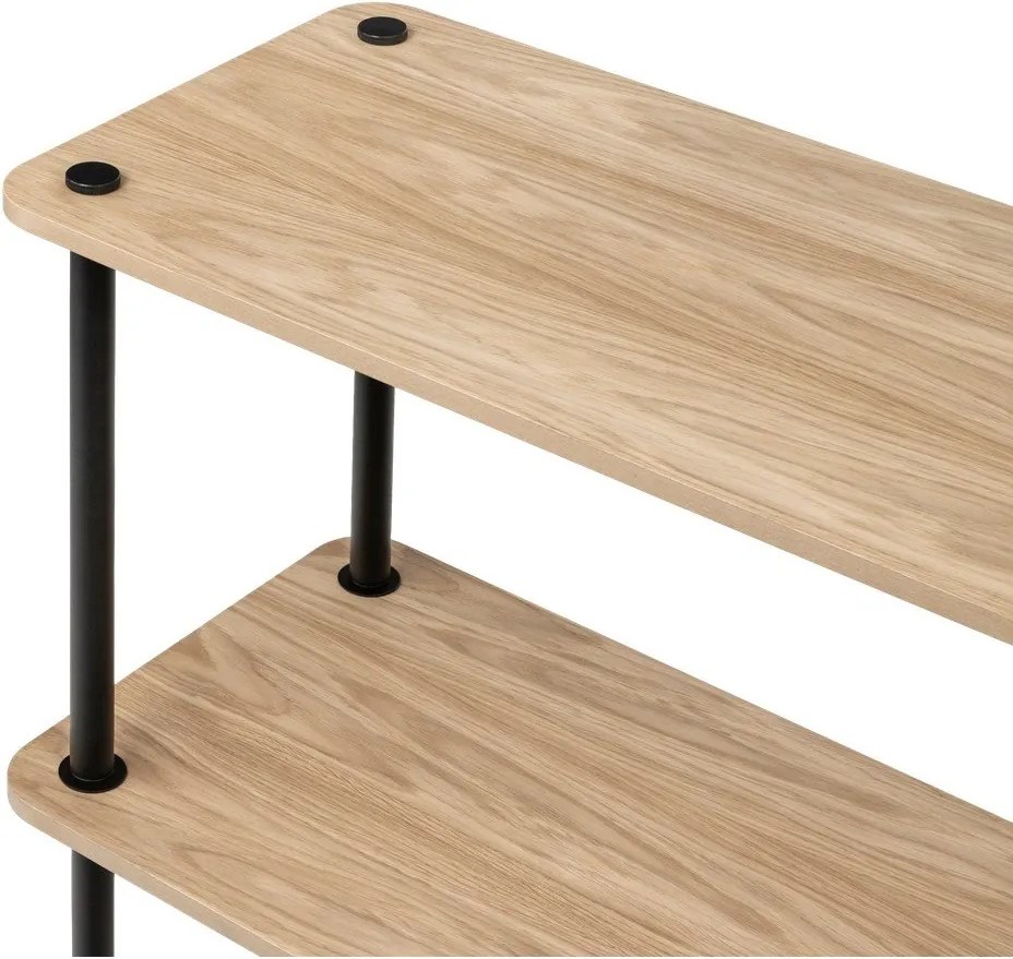 Regał w dekorze dębu w naturalnym kolorze 80x90,5x35 cm Teidi – noo.ma