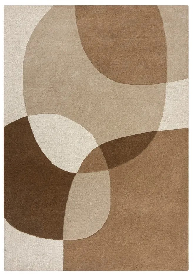 Brązowo-beżowy wełniany dywan 120x170 cm Glow – Flair Rugs