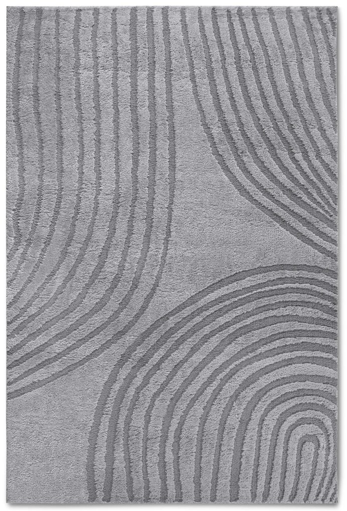 Dywan nowoczesny 3D Elle Collection Gallery Geometria szary 200 cm x 280 cm
