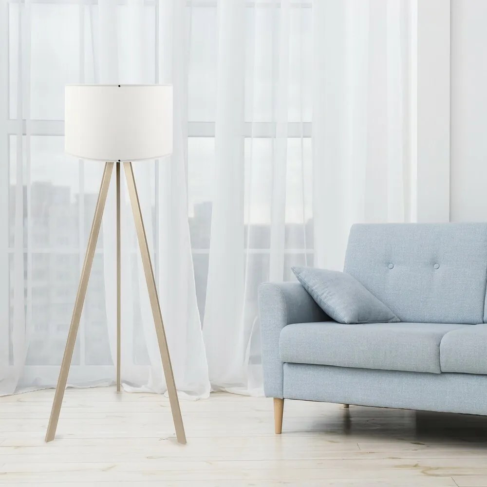Lampa podłogowa AYD-1523 Biały dąb