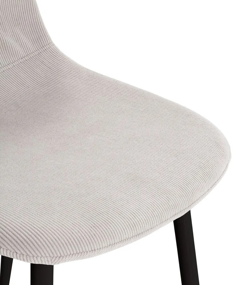 Kremowe tapicerowane krzesła zestaw 4 szt. Minka – Marckeric