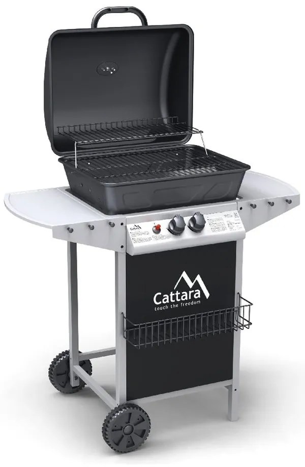 Grill ogrodowy na gaz z kółkami Cattara Party Point Flame Tamer