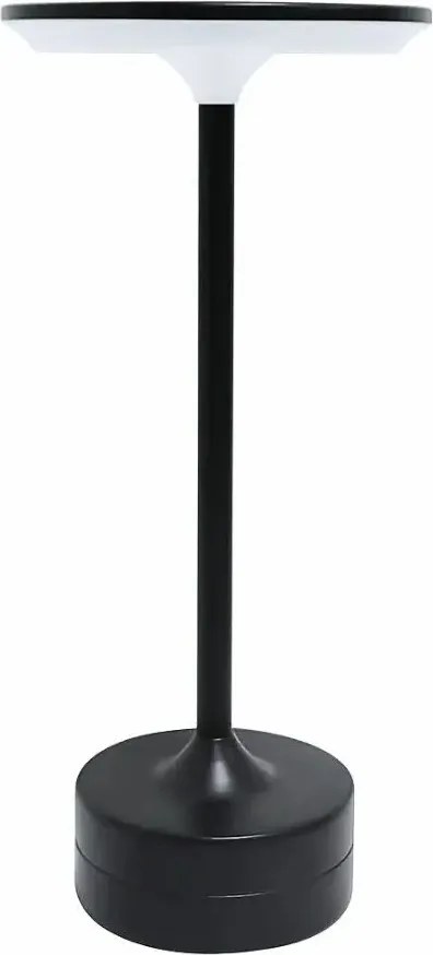Czarna lampa stołowa na USB F8-R78