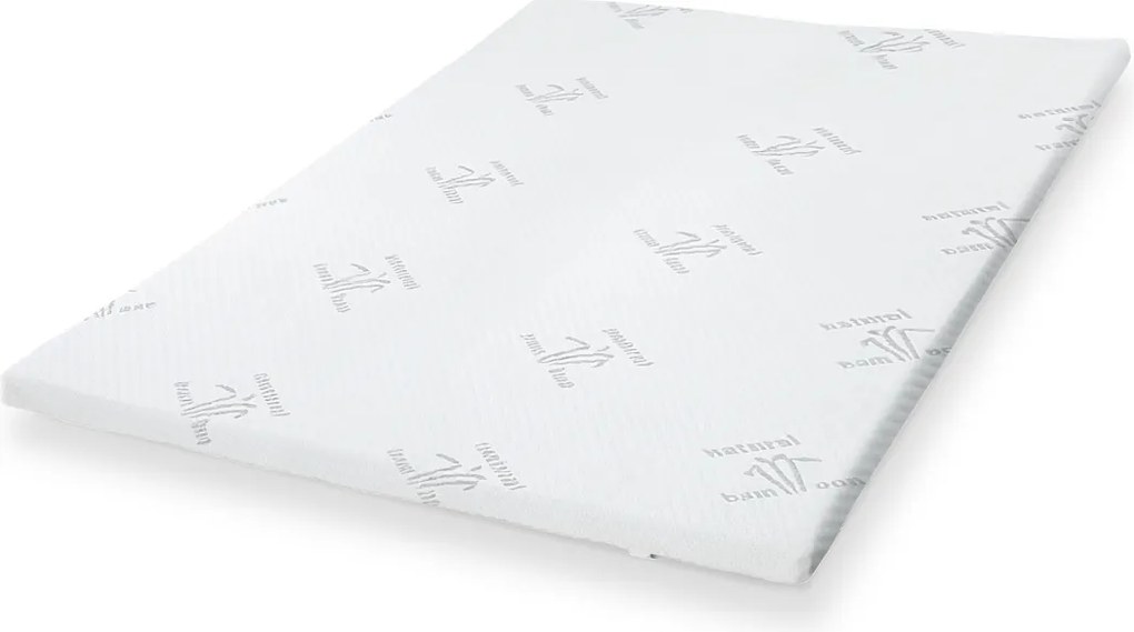 Topper Lateksowy 160x200 | Bamboo, wys. 5 cm, zdejmowany pokrowiec