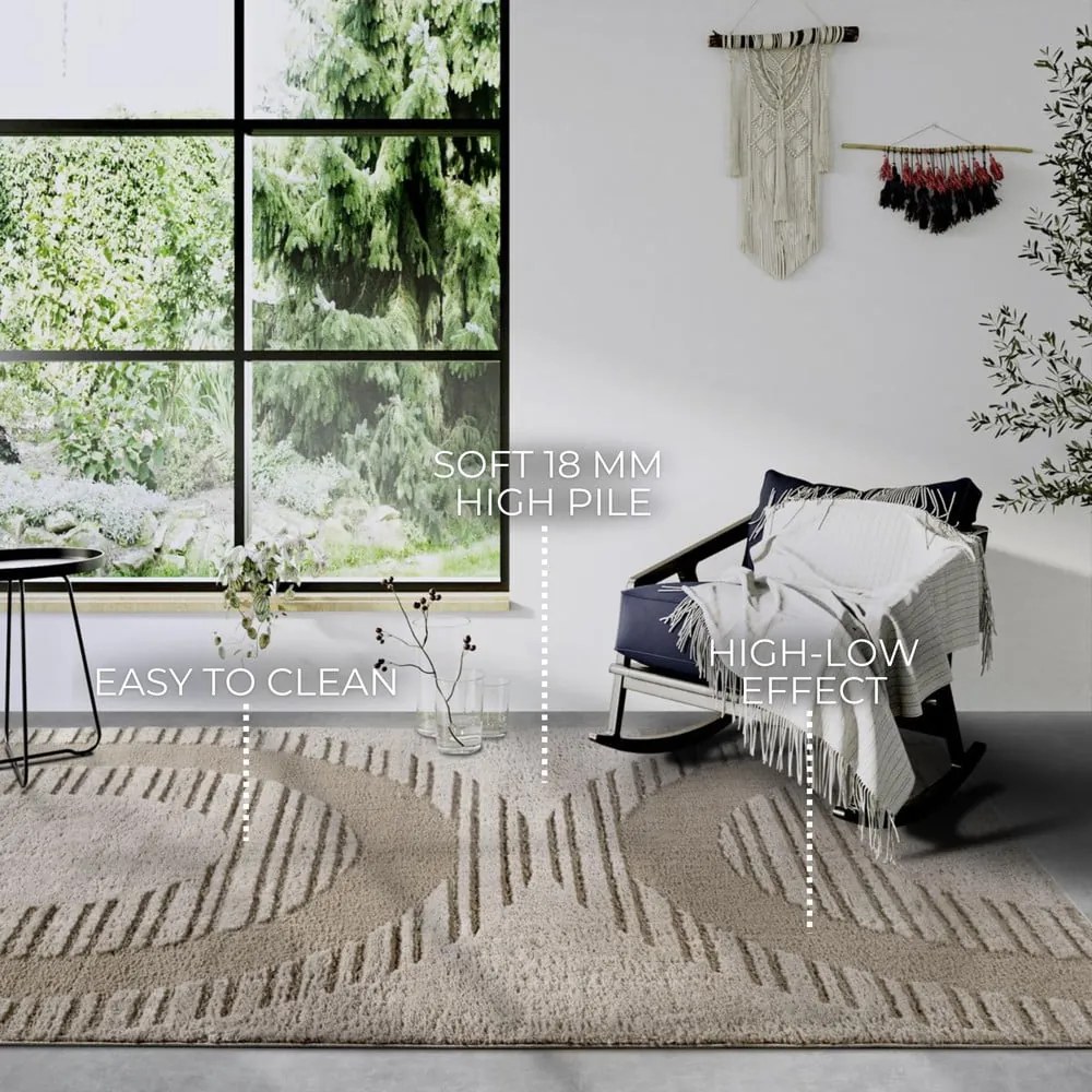 Beżowy dywan 160x235 cm Bartoux Beige – Elle Decoration