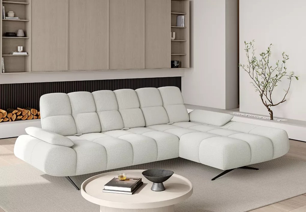 Narożnik Prado S – designerski narożnik do salonu z regulowanymi oparciami