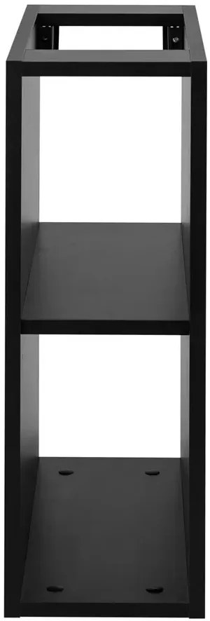 Wąska czarna półka łazienkowa 20 cm H4-G33