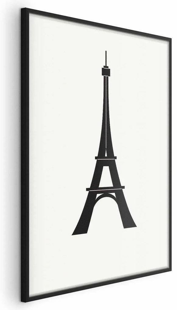 Plakat Wieża Eiffla 21x30 cm z ramą czarną bez marginesu ARTGEIST B