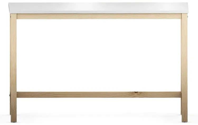 Białe biurko skandynawskie 140x60 cm - Kizo T4