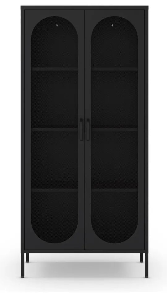 Czarna szafka 80x170 cm Diora – Marckeric