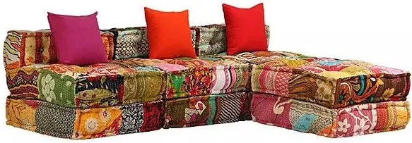 Sofa patchworkowa 3-osobowa G0-A41