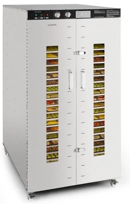Klarstein Master Jerky 40-90°C Dehydrator Gastronomiczny 24 Półek Srebrny