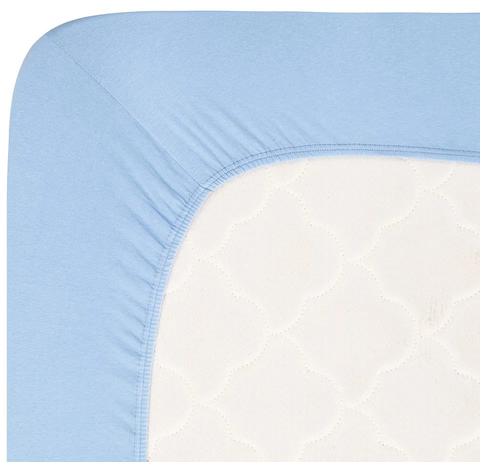 4Home prześcieradło jersey Lycra niebieski, 180 x 200 cm