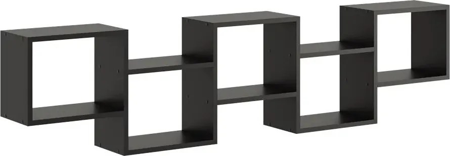 Czarna minimalistyczna półka ścienna H1-T03