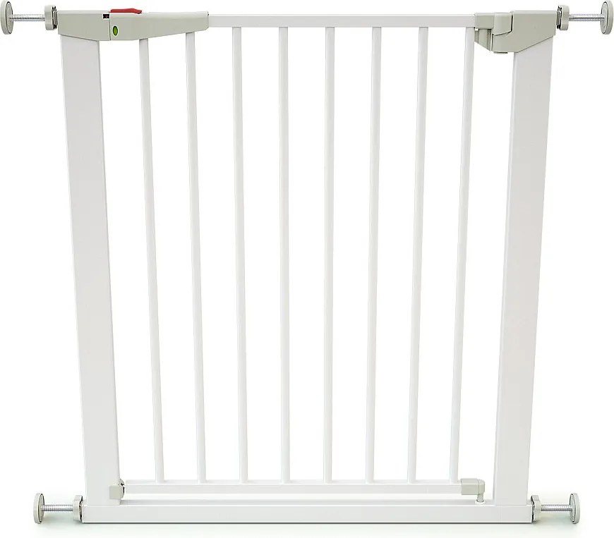 Bramka zabezpieczająca dla dzieci ze stali białej