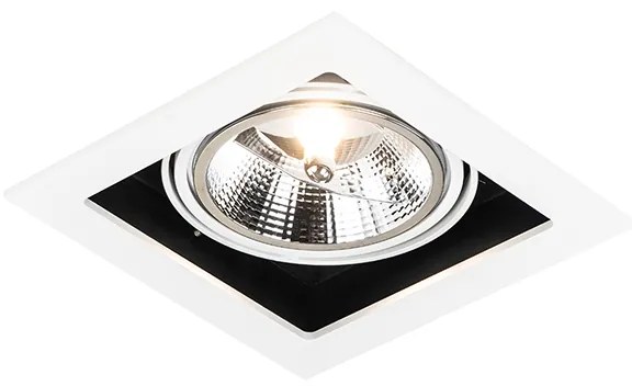 Nowoczesny reflektor wpuszczany biały 18 cm regulowany - Artemis 111 Nowoczesny Oswietlenie wewnetrzne