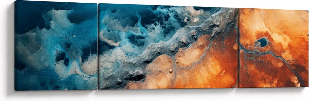 Obraz - Woda i ogień (170x50 cm)