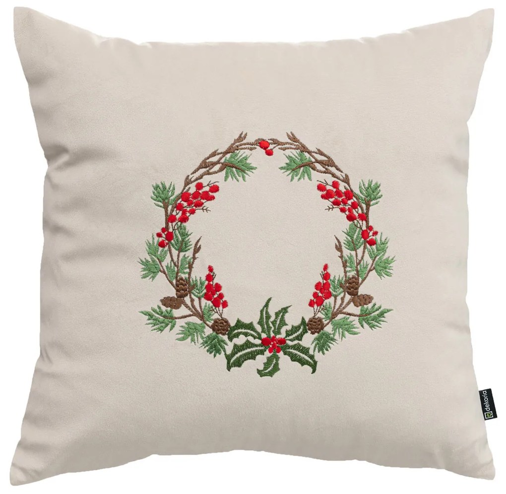 Poszewka na poduszkę Winter Wreath 43x43 cm