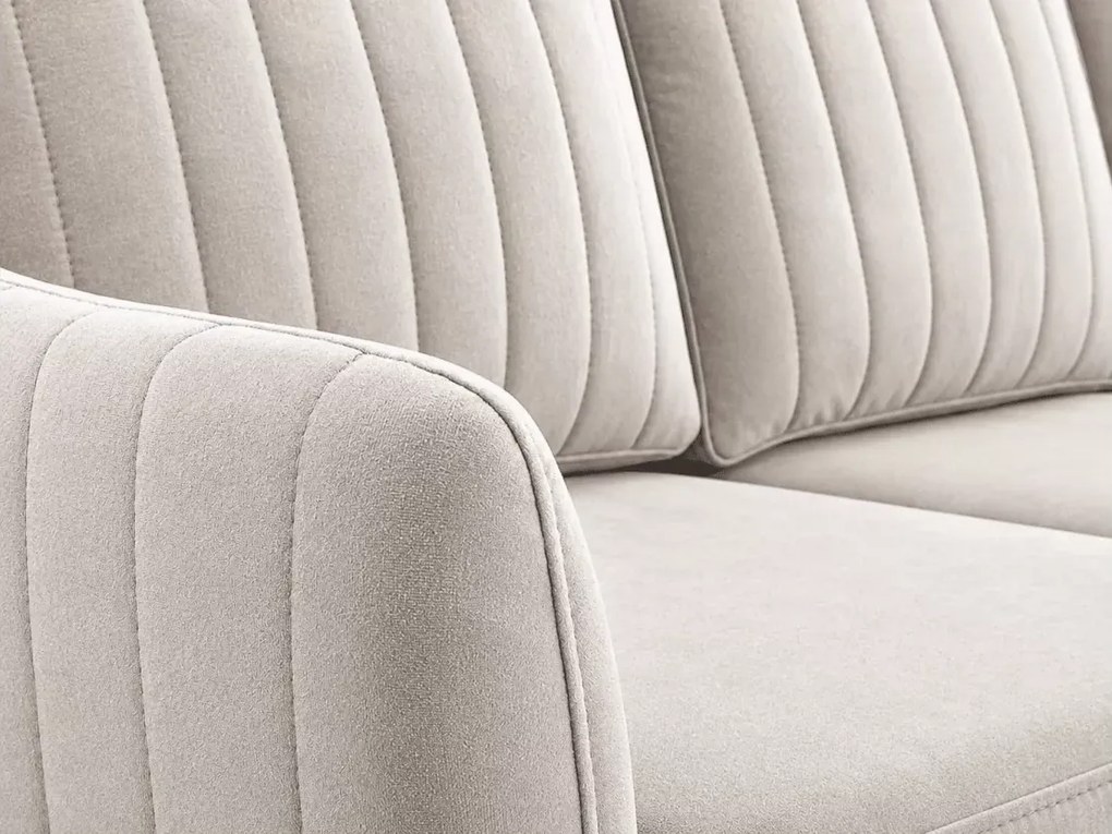 Sofa Valoris 3-osobowa welur – nowoczesna kanapa wolnostojąca do salonu