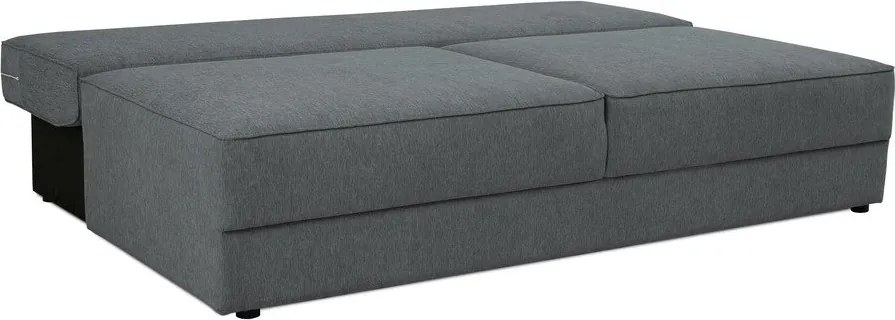Ciemnoszara rozkładana/ze schowkiem sofa 202 cm Dora – Scandic