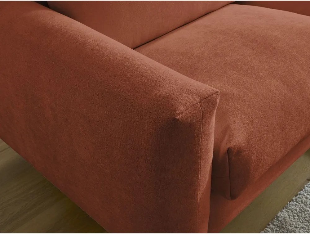 Pomarańczowa sofa do spania/rozkładana 220 cm Cocoone – Bobochic Paris
