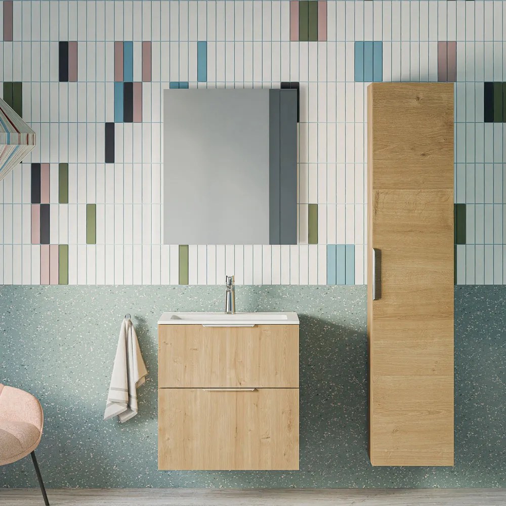 Badmöbel Set TIM 60 cm mit Waschbecken