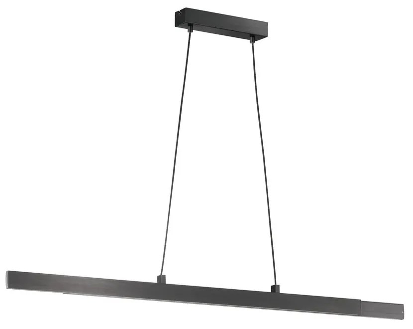Czarna lampa wisząca LED ze ściemniaczem Stripe – Fischer & Honsel
