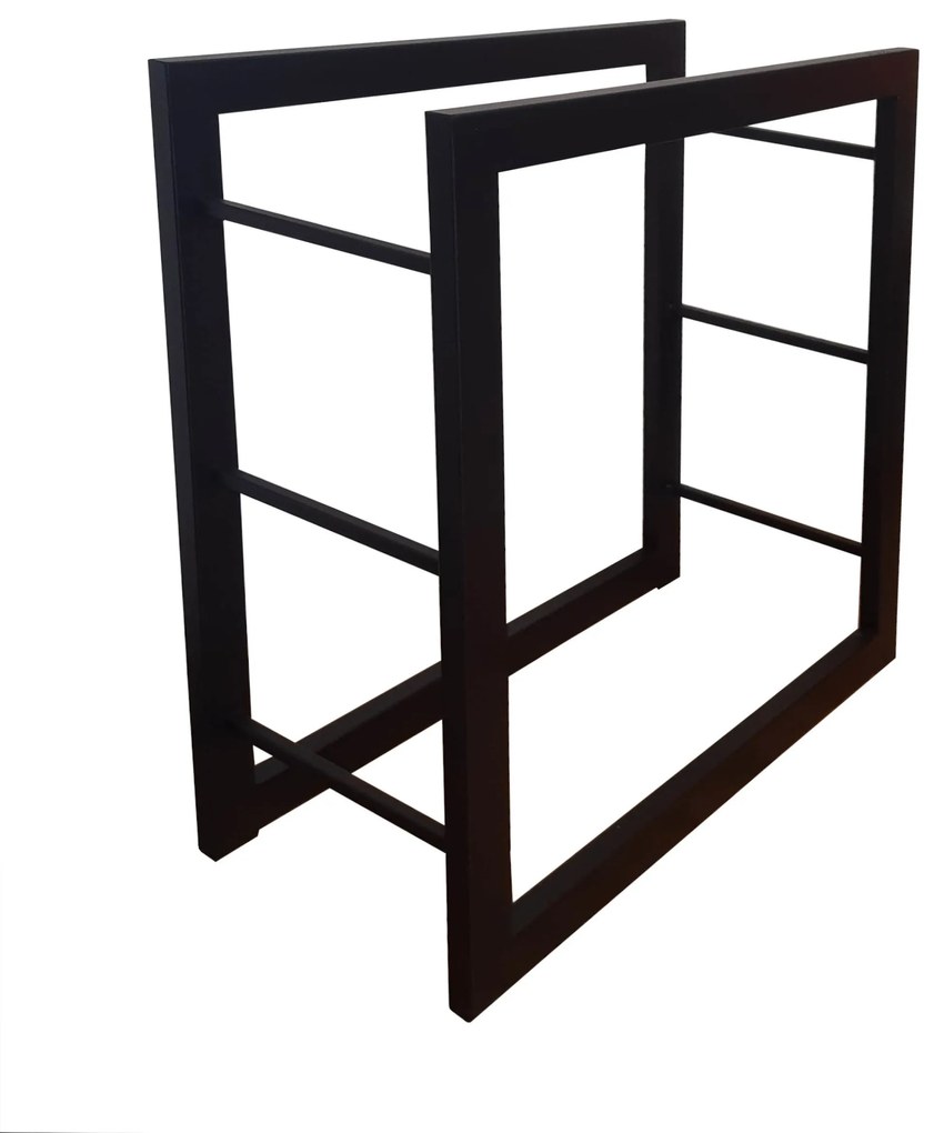 Stojak kosz na drewno kominkowe opałowe 60x60x25 LOFT