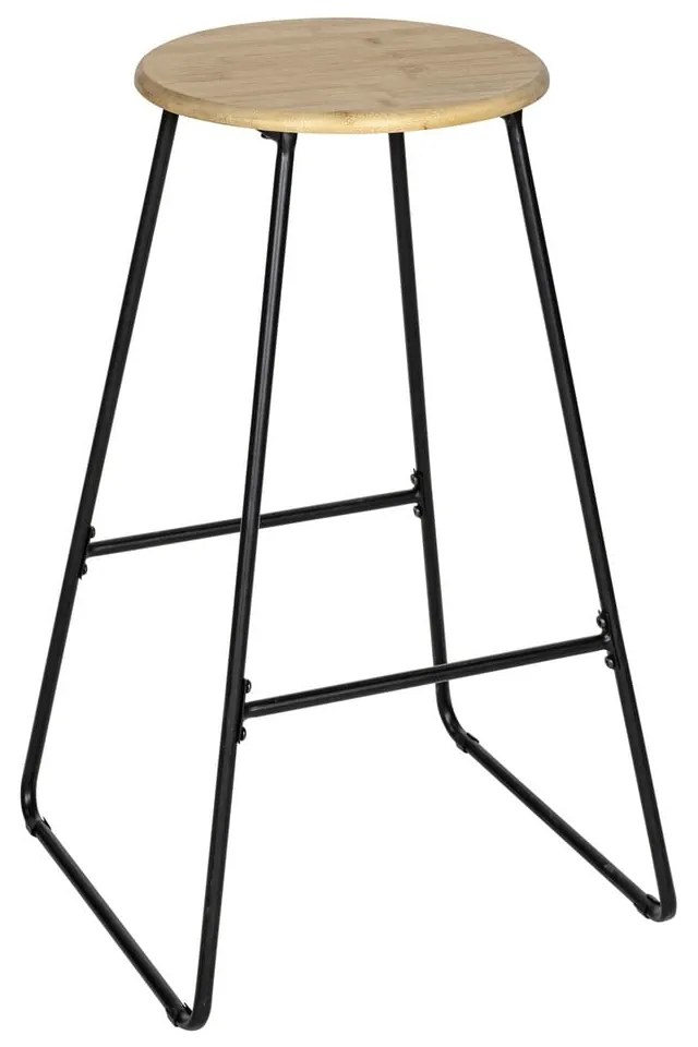 Czarno-naturalny bambusowy hoker 70 cm Loft – Wenko