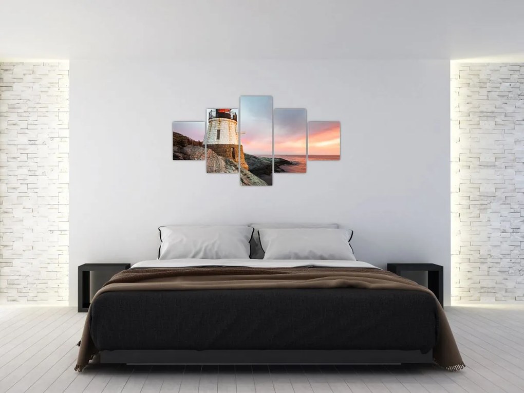 Obraz - Latarnia morska Castle Hill (125x70 cm)