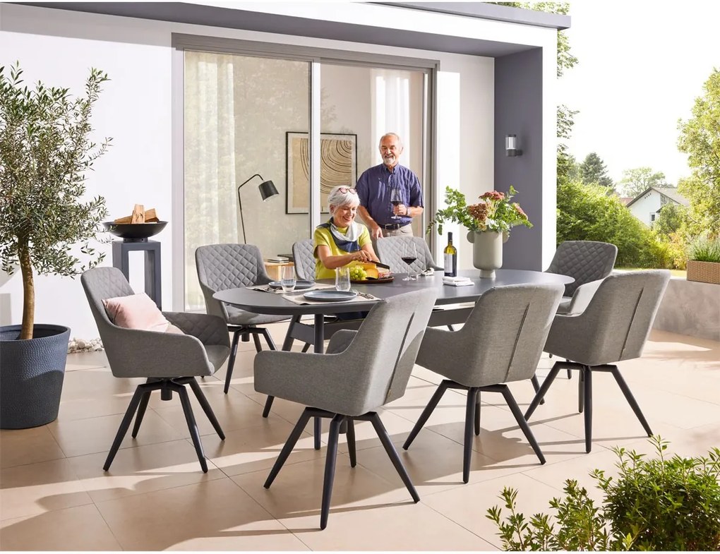 Doppler PARIS LIKA-TEX® krzesło ogrodowe szare