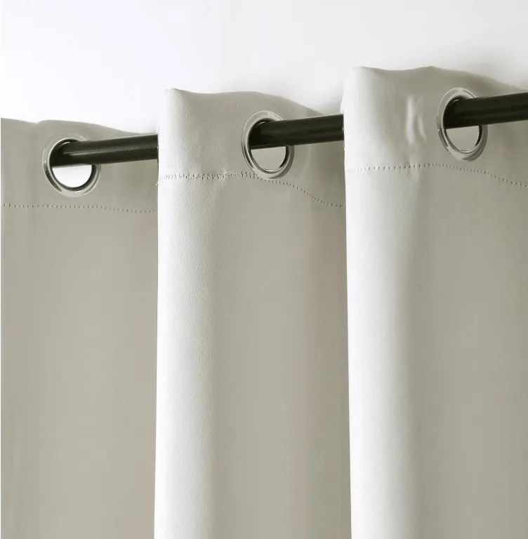 2x Zasłona biało-kremowa OXFORD 140x250 cm