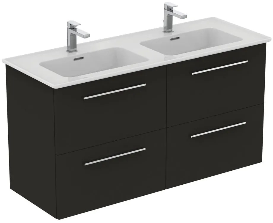 Biała ceramiczna umywalka podwójna 124x46 cm Strada II – Ideal Standard