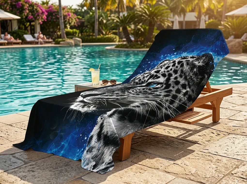 Szybkoschnący XXL ręcznik plażowy LEORIX kolorowy 150 x 210 cm, 100% mikrofibra