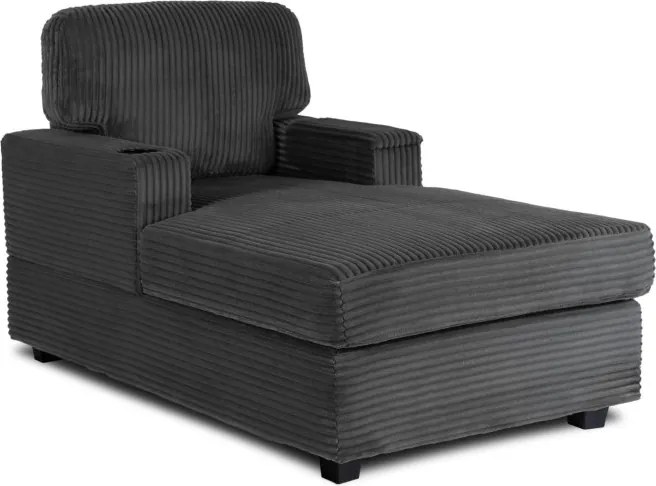 Fotel Wypoczynkowy Sofa NEO Szary Sztruksowy Nowoczesny