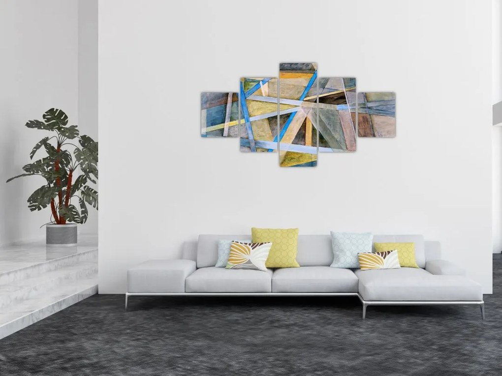 Obraz - Abstrakcja (125x70 cm)