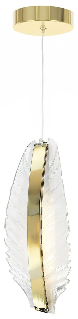 LAMPA SUFITOWA WISZĄCA LED G141-CP ZŁOTA