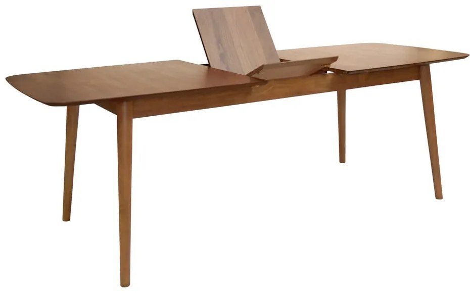 Rozkładany stół z dodatkowym blatem w dekorze orzecha 90x180 cm Montreux – Actona