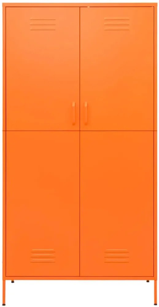Pomarańczowa stalowa szafa wielofunkcyjna do garażu G6-W34