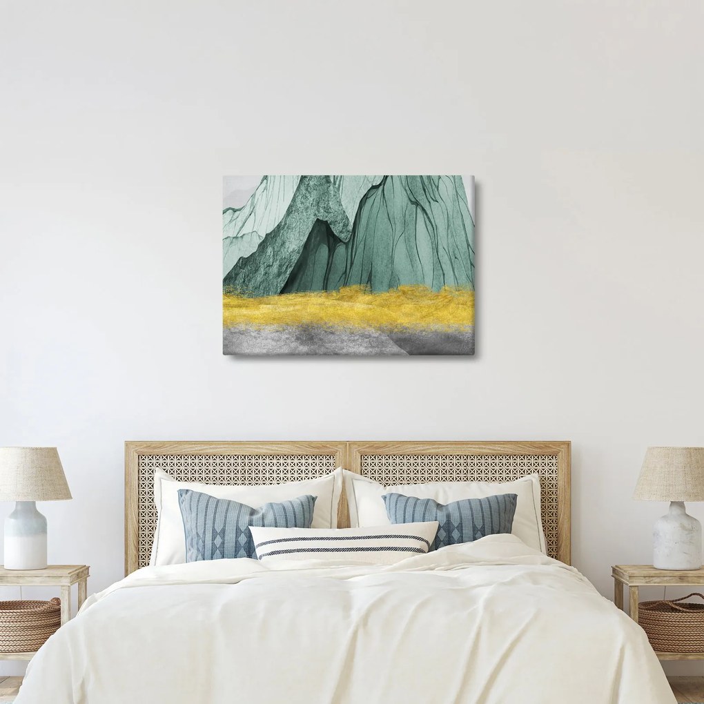 Obraz - Emerald Mountains N⁰3 (70x50 cm)