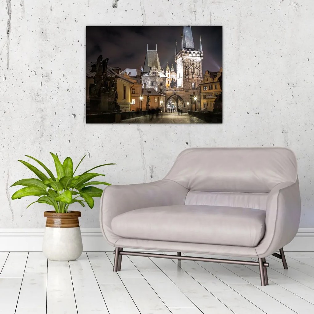 Obraz oświetlonej Bramy Pyłu (70x50 cm)
