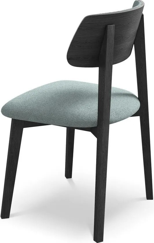 Niebieskie krzesło z litego drewna Niu – Makamii