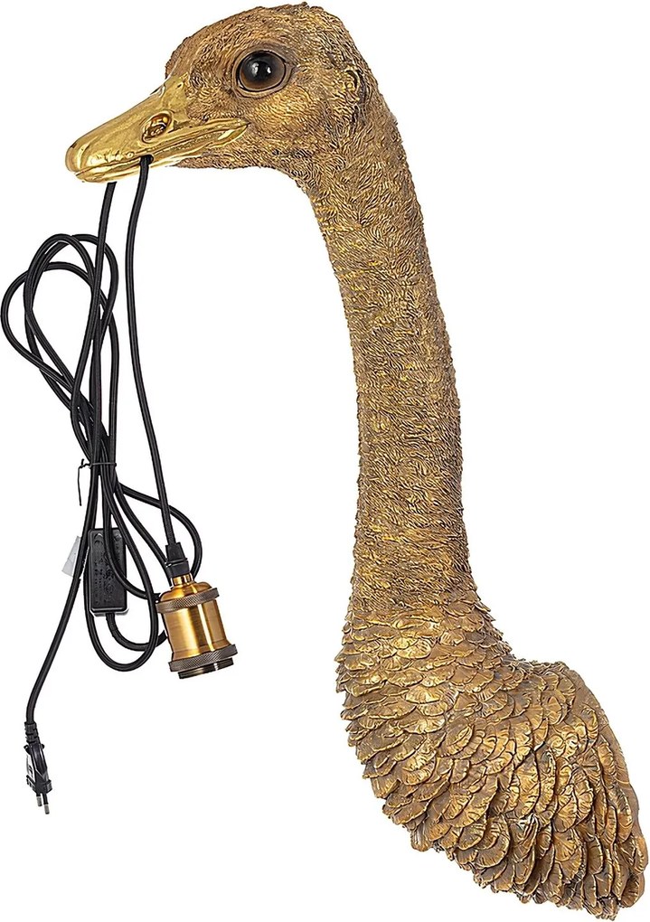 Lampa ścienna Gold Ostrich 72cm