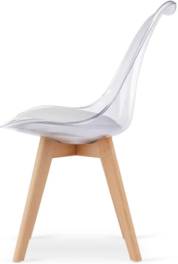 Przezroczyste krzesło minimalistyczne M5-F02