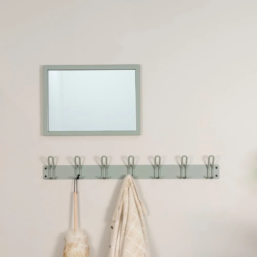 Szarozielony metalowy wieszak ścienny 100 cm Miles – Spinder Design